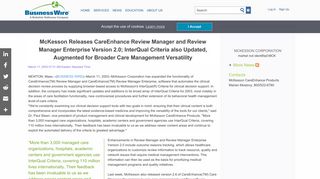 McKesson Releases CareEnhance Review Manager and Review ...