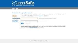 CareerSafe Campus :: Sign In