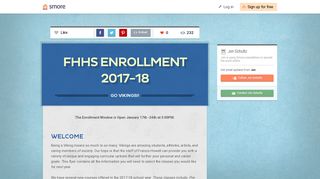 FHHS Enrollment 2017-18 | Smore Newsletters for Education