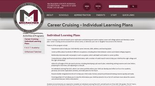 Career Cruising - Individual Learning Plans