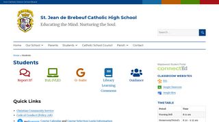 Students – St. Jean de Brebeuf Catholic High School