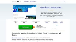 Speedtest.careerpower.in website. Prepare for Banking & SSC Exams ...