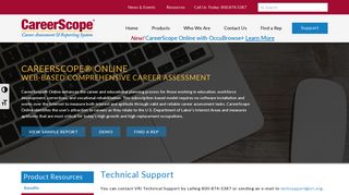 Technical Support | CareerScope - Career Assessment and Reporting ...