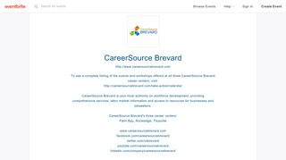 CareerSource Brevard Events | Eventbrite
