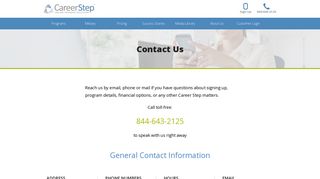 Contact Us | Career Step