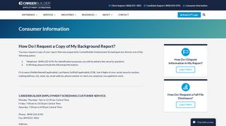 How Do I Request a Copy of My Background Report? | CareerBuilder ...