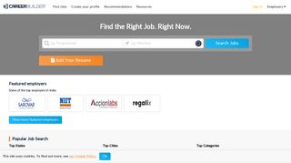 Search Jobs Throughout India | Careerbuilder.co.in