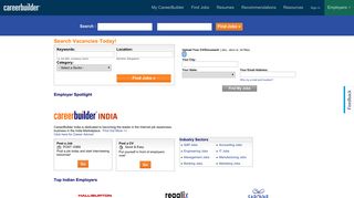 CareerBuilder India Jobs - The Largest India Job Search, Employment ...