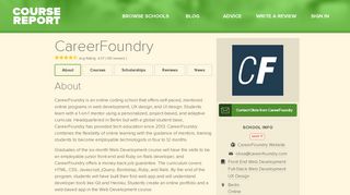 CareerFoundry Reviews | Course Report
