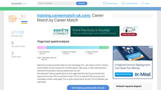 Access training.careermatch-uk.com. Career Match by Career Match