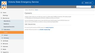 Careers - Victoria State Emergency Service
