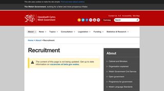 Welsh Government | Recruitment