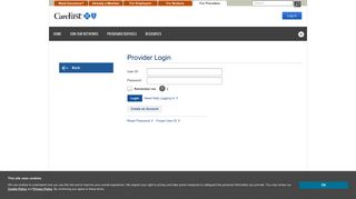 Provider Login - For Providers - CareFirst