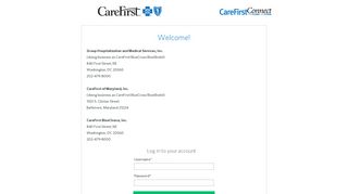 Welcome to CareFirst Connect