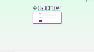 CareFlow Electronic Medical Record - Senior Systems Login