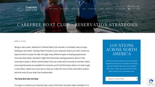 Carefree Boat Club – Reservation Strategies