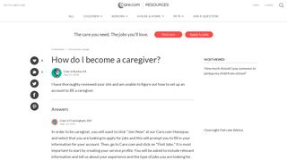 How Do I Become A Caregiver? - Care.com