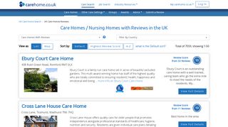 Care Homes / Nursing Homes with Reviews UK - Carehome.co.uk