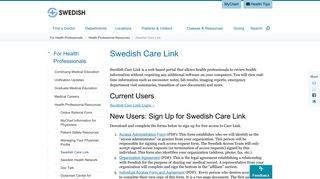 Swedish Care Link | Swedish Medical Center Seattle and Issaquah