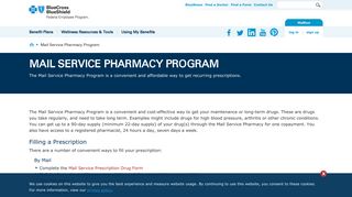 Mail Service Pharmacy Program-Blue Cross and Blue Shield's Federal ...