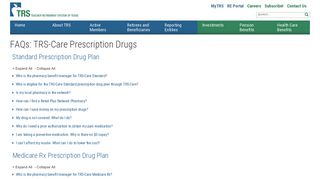 FAQs: TRS-Care Prescription Drugs