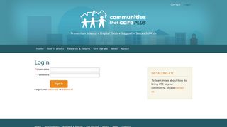 Login - Communities That Care