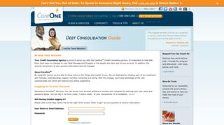 Access Your Account - CareOne - CareOne Debt Relief Services