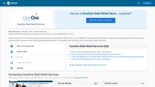 CareOne Debt Relief Services: Login, Bill Pay, Customer Service and ...