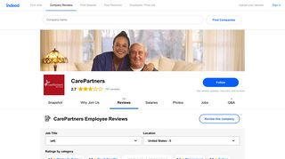 Working at CarePartners: Employee Reviews | Indeed.com