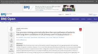Can process mining automatically describe care pathways of patients ...