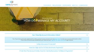 How Do I Manage My Account Online | CarePayment