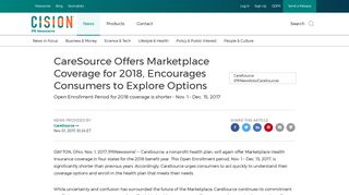CareSource Offers Marketplace Coverage for 2018, Encourages ...