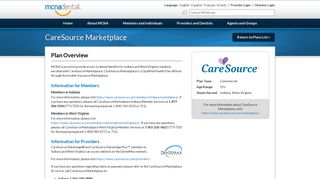 MCNA Dental: CareSource Marketplace