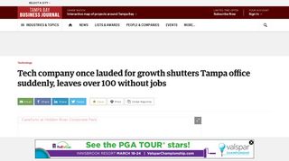 CareSync, tech company once lauded for growth, shutters Tampa and ...