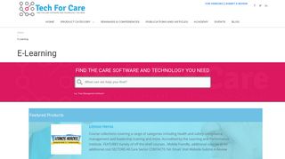 E-Learning - Tech for Care