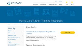Harris CareTracker - Training Resources - Cengage