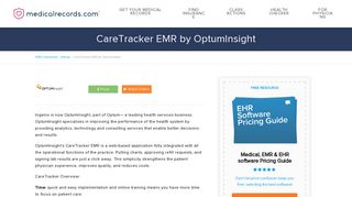 CareTracker EMR by OptumInsight | MedicalRecords.com