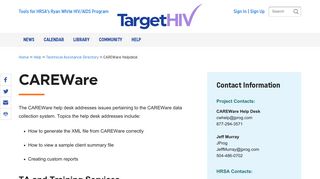 CAREWare | TargetHIV