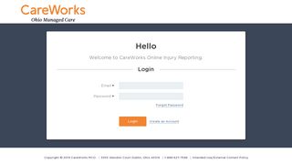 Log in - CareWorks Online Injury Reporting