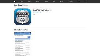 CARFAX for Police on the App Store - iTunes - Apple