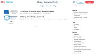 dealer dashboard | CarGurus | Dealer Resource Centre