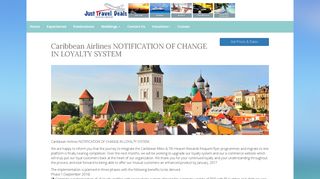 Caribbean Airlines NOTIFICATION OF CHANGE IN LOYALTY SYSTEM