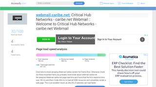 Access webmail.caribe.net. Critical Hub Networks - caribe.net ...