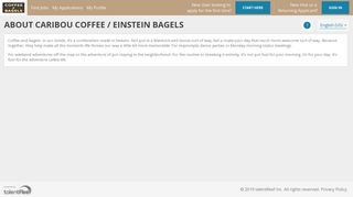 About Caribou Coffee / Einstein Bagels - talentReef Applicant Portal