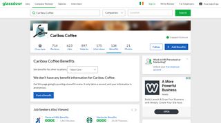 Caribou Coffee Employee Benefits and Perks | Glassdoor.ie