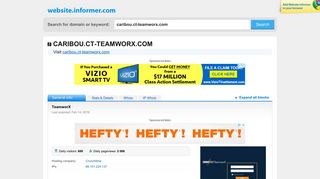 caribou.ct-teamworx.com at Website Informer. TeamworX. Visit ...