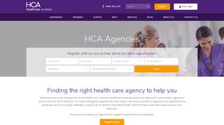 HCA Agencies - Healthcare Australia