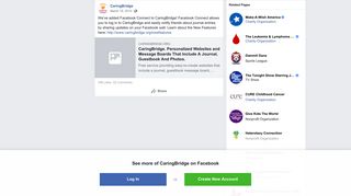 CaringBridge - We've added Facebook Connect to... | Facebook