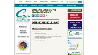 Online Account Management | Central Arkansas Water