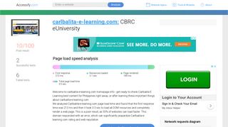 Access carlbalita-e-learning.com. CBRC eUniversity